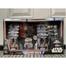 2024 Topps Chrome Star Wars Super Box 50 chrome cards 1 oversized card 3 bonuspk