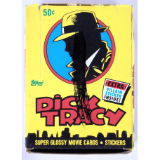 Dick Tracy Super Glossy Movie Cards Wax Box (1990 Topps)